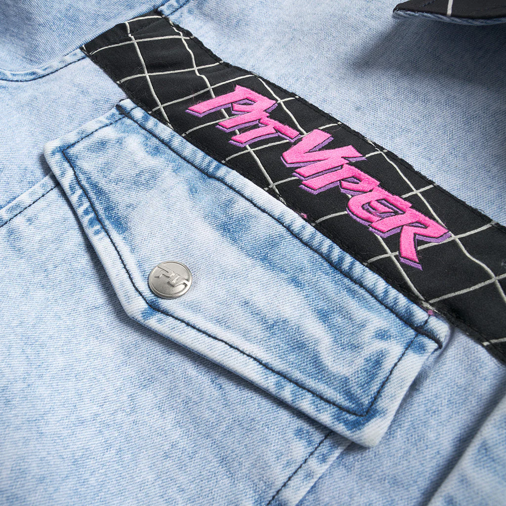 The Surge Matrix Sport Denim Button Down - Image 4